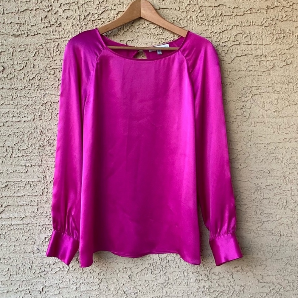 2/$10 Scilla by Dora Landa | 100% Silk Blouse